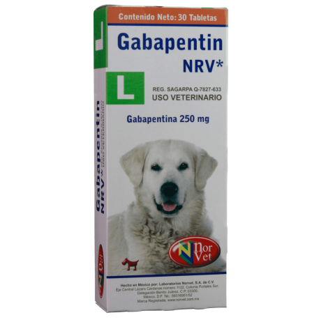 Gabapentin L NRV 30 tabletas ( gabapentina 250 mg ) PRODUCTO CONTROLADO VENTA SÓLO EN FARMACIA CON RECETA MEDICA CUANTIFICADA EN ORIGINAL